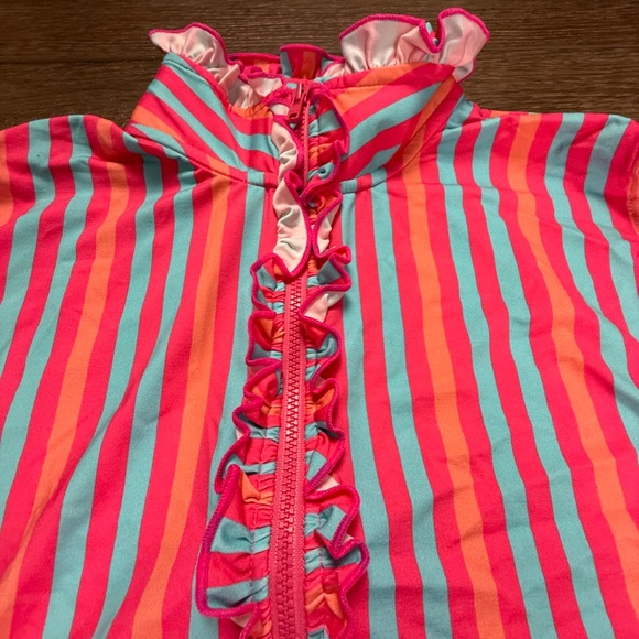 Haley & The Hound Women's Striped Long Sleeve Rashguard Athletic Shirt Sz Small - Picture 2 of 10